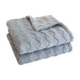 thumbnail image 2 of ZFYXGS Milk Fleece Blanket Winter Thickened Office Nap Coral Fleece Sofa Cover Blanket Shawl Small Blanket All-season Use 59x79 inches Blue, 2 of 6