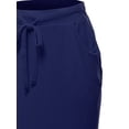 thumbnail image 5 of A2Y Women's Elastic Waist Self Tie Tulip Hem Side Pocket Skirt Light Navy 2XL, 5 of 5