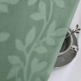 thumbnail image 6 of OVZME Darla Short Sage Green Tier Sheer Curtains 36 Inch Length 2 Panels, Soft Lightweight Small Window Curtains with Rod Pocket, Leaf Farmhouse Curtains for Bedroom Living Room, Each 42Wx36L Inch, 6 of 7