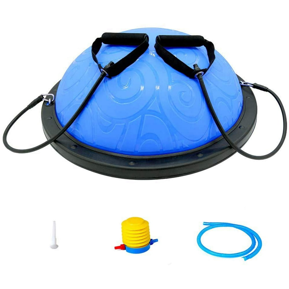 ATIVAFIT Half Ball Balance Trainer with Straps Yoga Balance Ball Anti