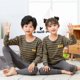 thumbnail image 1 of Pijamas navideños para niños y niñas, ropa de dormir de algodón, conjunto de 2 piezas para el hogar, Otoño e Invierno, 1 of 4