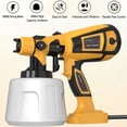 thumbnail image 2 of Paint Sprayer 1000W High Power Electric Spray Paint Gun with Adjustable Spray Width Knob,1400ML Container,4 Nozzles & 3 Patterns,Easy to Clean for Furniture Cabinets House Painting Yellow, 2 of 7