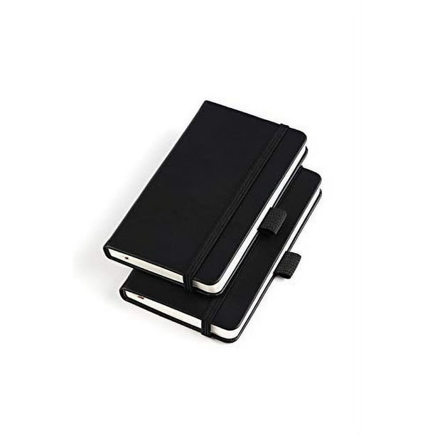 Cuaderno de Bolsillo Vanpad Tapa Dura 3' x 5.5' Mini Diario Líneas rayadas negro