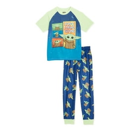 Star Wars The Mandalorian Boys Baby Yoda Short Sleeve Top and Pants 2 Piece Pajama Set Sizes 4 10 Walmart