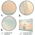 thumbnail image 3 of Designart "Boat delicate Waters II" Transportation Metal Wall Decor, 3 of 5