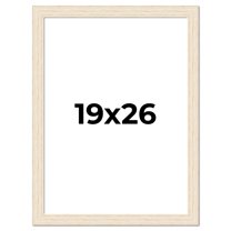 19x26 Frame White Real Wood Picture Frame Width 1.5 inches | Interior Frame Depth 0.5 inches | Barn
