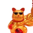 thumbnail image 3 of Escultura de Decoración Soledad Figurilla de gato afortunado de resina, 3 of 8