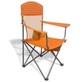 thumbnail image 6 of LIFERECORD Portable Camping Chair with Cup Holder & Side Pocket, Lightweight Folding Outdoor Chair for Beach, Fishing, Picnic, Heavy Duty 225LBS Capacity, Orange, 6 of 11