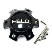Helo Gloss Black 4-3/4" OD Wheel Center Hub Cap 6 Lug