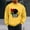 Yellow, variant on QUNYINEY Casual Men Sweatshirts Black Black History Month Crew Neck Long Sleeve Tops Loose Pullover Drop Shoulder Sweatshirts