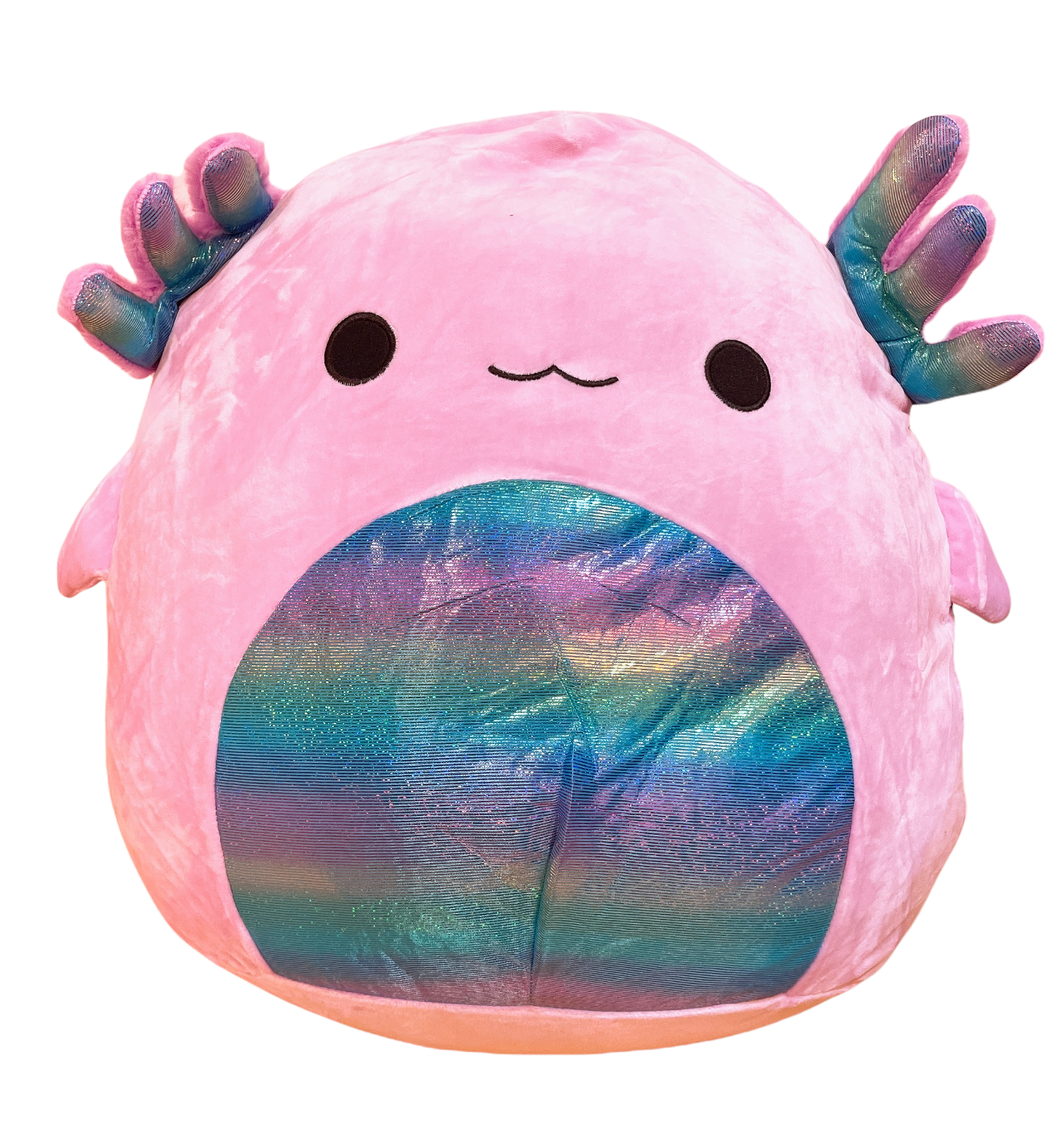 Kellytoy Holiday Squishmallow Laying Axolotl HUGMEES ARCHIE IN HAND Free Ship!