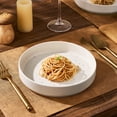 thumbnail image 3 of Famiware Star 8.1" Pasta Bowls, Large Dinner Bowls Set of 4, Matte White, 3 of 7