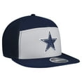 thumbnail image 3 of Men's New Era Gray/Navy Dallas Cowboys Outdoor Split Panel 9FIFTY Snapback Hat, 3 of 5