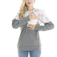 thumbnail image 3 of Bearsland Female Long Sleeve Maternity Nursing Sweatshirt Casual Breastfeeding Hoodie, 3 of 5