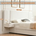 thumbnail image 5 of Zanmintaobo Queen Size Luxury Bed Frame,Upholstered Headboard,Storage Drawers Built-in Nightstand Components,No Box Spring Needed,Easy Assembly,Cream, 5 of 11