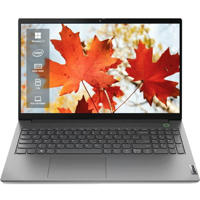 Lenovo ThinkBook 15 Gen 4 15.6" FHD Laptop, 12th Gen Intel Core i7-1255U, 10-Core, 40GB RAM, 1TB SSD, Windows 11 Pro, Thunderbolt 4, Fingerprint Reader, Mineral Gray