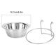 thumbnail image 1 of Colgando de la Jaula Con Un Tazón de Mascota Fijo, Tazón de Comida para Mascotas Duraderas de Acero inoxidable, Para Gatos, Perros, 1 of 7