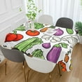 thumbnail image 2 of Yayeee Tablecloths 60" x 60" Rectangle Wrinkle Resistant Party Table Cover, Vegetables Pattern, 2 of 8