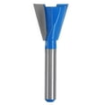 thumbnail image 1 of Unique Bargains 1/4' Shank 3/4' Dia Tungsten Carbide Dovetail Joint Bit Dovetail Router Bit for Wood, 1 of 7