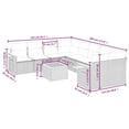 thumbnail image 4 of vidaXL Garden Sofa Set Beige, 4 of 9