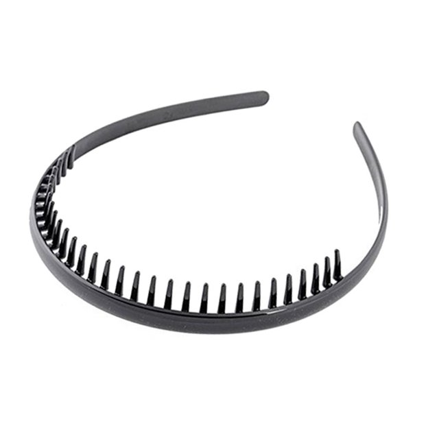 6 piezas de banda para el cabello con dientes de acrílico negro, adornos para el cabello, peine de dientes clásico, aro para el cabello, accesorio para el cabello para hombres y mujeres