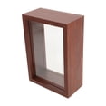 thumbnail image 1 of OULII Clear Shadow Box Frame For Photos Dark Red PVC Tabletop Display 1Pack, 1 of 8