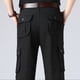 thumbnail image 4 of Pantalones largos para hombre, para actividades al aire libre, gruesos, de pierna recta, para montañismo, con múltiples bolsillos, para hombre, 4 of 6
