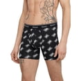 thumbnail image 3 of Hanes Originals Men’s Boxer Briefs, Moisture-Wicking Stretch Cotton, Black and Grey Print, 2-Pack, 3 of 7
