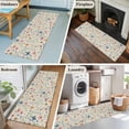 thumbnail image 5 of Runner Rug 2 x 6 Ft, Pink Spring Floral Washable Non-Slip Floor Mat for Kitchen Hallway/Entryway, Elegant Pastoral Flowers Butterflies Rustic Long Kitchen Runner Area Rugs for Living Room, 5 of 7