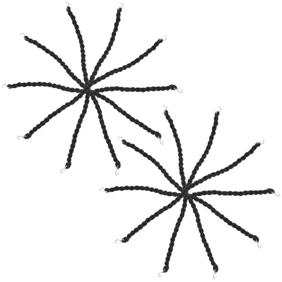 IMIKEYA 10Pcs Multipurpose Black Elastic Leg Straps for Outdoor Climbing Cycling