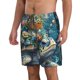 thumbnail image 2 of Balery Colorful Plant Turtle Traje de Baño Estilo Hawaiano para Hombre, Shorts de Secado Rápido con Bolsillos-Medium, 2 of 6