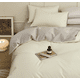 thumbnail image 3 of Nvzi Juego de sábanas, juego de sábanas y fundas de almohada, juego de cama individual, ropa de cama de hotel, decoración del hogar (blanco y morado), 3 of 5