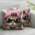 thumbnail image 3 of Shangniulu Cute Cat Throw Pillow Case Covers for Girls Women's Room, Funny Decorative Animal Pillowcase Square Cushion Covers for Bed Sofa Couch Chair, Birthday Gift for Girlfriend Daughter Mum, 3 of 5