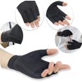 thumbnail image 5 of Guantes Mujeres Hombres Alivian el Dolor de Manos, Hinchazón y Túnel Carpiano Sin Dedos para Escribir, Soporte para Articulaciones, Grande, 5 of 5