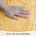 thumbnail image 4 of LQQBOX Plush Shaggy Chenille Bath Mat Extra Soft, Super Absorbent, Non-Slip Bathroom Rug Fluffy Microfiber, Area Rug Sets for Bathroom Floor, Kitchen, Living Room, 23.62"x15.75", Beige, 4 of 7
