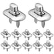 thumbnail image 1 of Sanalily 12pcs monedero giro torcido bloqueos de los accesorios de clearcraft Bloqueos de bolso para bolso de mano de cuero (plata), 1 of 3