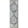 thumbnail image 2 of nuLOOM Vintage Harriet Medallion Fringe Area Rug, 2' 6" x 6', Dark Blue, 2 of 6