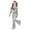 A01-Light Green, variant on LRen Girls Outfits Size 10-12 Youth Sets Animal Print Short Sleeve T-Shirt and Elastic Waist Pants Outfits Set Crewneck Loose Lounge Wear Two-Piece Set Preppy Clothes Valentines Day Classroom Gifts