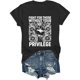 thumbnail image 1 of ChicCotton Activist Shirt, Fight For Those Without Your Privilege T-shirt, Civil Rights Tee, Human Rights Women Clothing, 1 of 6