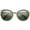 Matte Black-Gunmetal / Green, variant on sunglassLA Unisex Womens Two-Toned Metal Temple Tinted Lens Cat Eye Sunglasses (Shiny Black-Gold / Lavender) - 54mm
