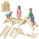 thumbnail image 1 of Qinaqin 7 en 1 Plegable Pikler Triángulo Set de Profundidad Madera Baby Climbing Toys con Arch Ramp Ladder Indoor Jungle Gyms Christmas Gift para Toddlers, 1 of 7