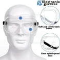 thumbnail image 4 of Splashproof Clear Safety Goggles with Adjustable Strap, Clear Lens with Splash Shield for Eye Protection, 4 of 5