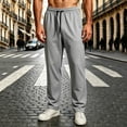 thumbnail image 2 of PIWHJQK Men Casual Straight Leg Sweatpants Mens Solid Mesh Pants Quickly Dry Breathable Straight Leg Summer Men Trousers, 2 of 6