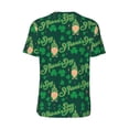 thumbnail image 3 of Balery St Patrick's Day9 Baseball Jersey for Men Casual Button Down Shirts Short Sleeve Active Team Sports Uniform-Medium, 3 of 9