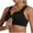 Black2, variant on AherBiu Sports Bras for Women Plus Size Wireless Gathered Everyday Bra High Support Wide Strap Bralette