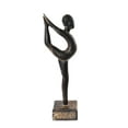 thumbnail image 4 of 12" Wooden Handmade Abstract Ballet Dancer Sculpture Statue Gift Home Decor Figurine Hand Carved Ballerina Attitude Dèrriere, 4 of 5