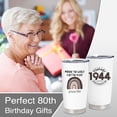 thumbnail image 3 of 80th Birthday Gifts for Women, 1944 Birthday Gifts, Birthday Gifts for 80 Years Old, Best 80th Ever Birthday Gifts, Funny 80th Birthday Gifts Ideas, Unique Birthday Gifts for 80th 20 oz Tumbler, 3 of 6