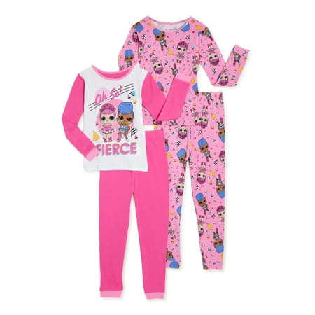 

LOL Surprise MULTI Little Girl s Pajamas 4 Piece Set US 4