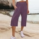 thumbnail image 2 of WILLBEST Pantalones Casuales para Mujer: Pantalones Anchos de Verano con Bolsillos para Mayor Comodidad Diaria. Chica, 2 of 6