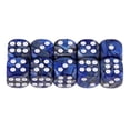 thumbnail image 2 of De Dados Translúcidos Para s De 40 Piezas, 6 Caras, 16 Mm, Rojo Pepitas Doradas - 20pcs Azul + plata Hugo Dados de juego opacos, 2 of 9